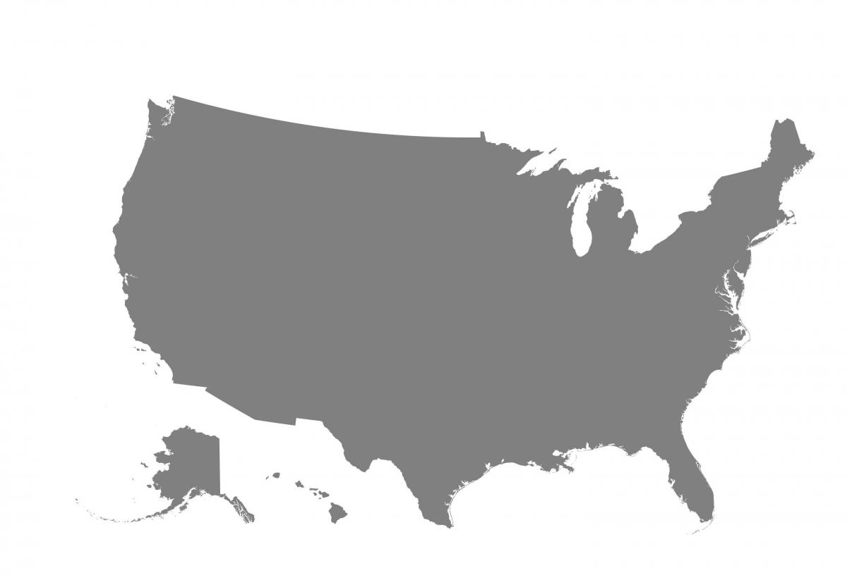 美国矢量地图