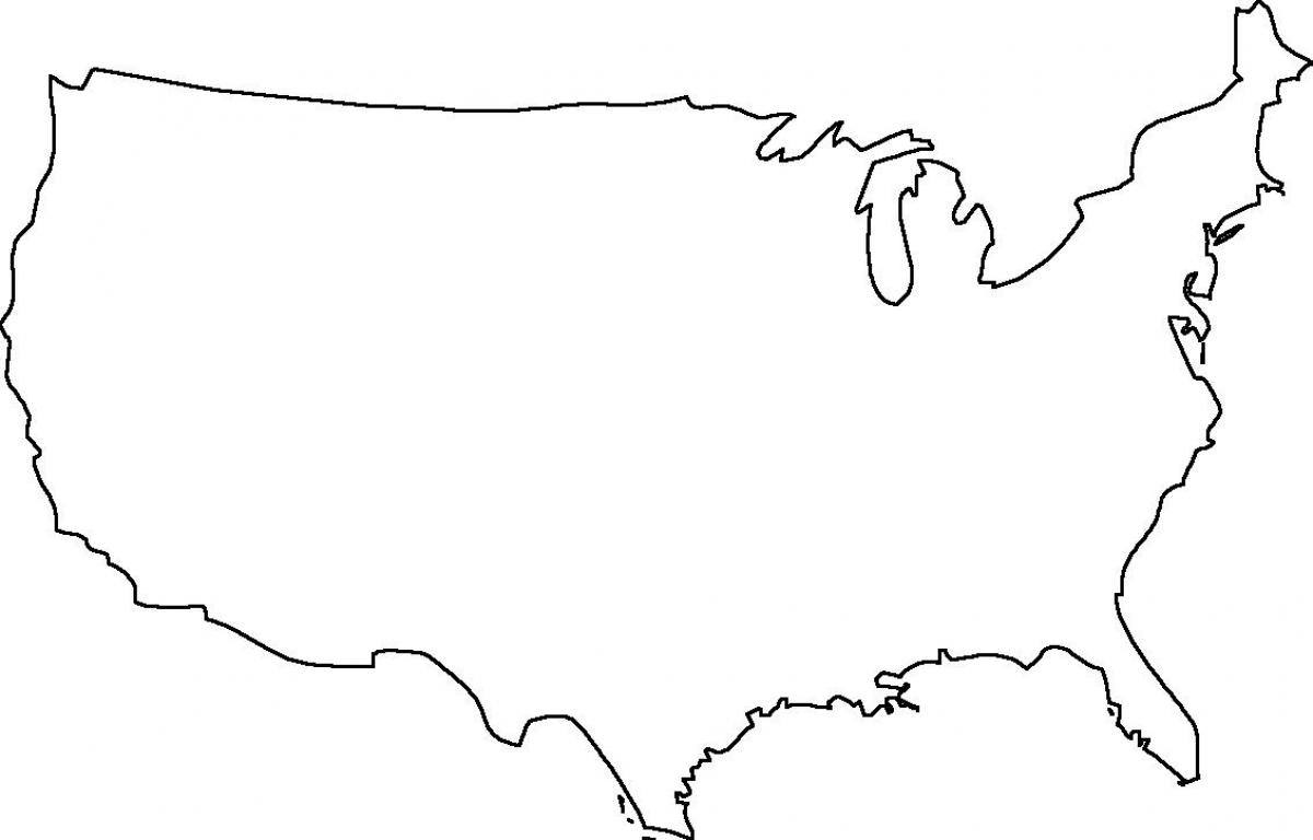 美国等高线地图